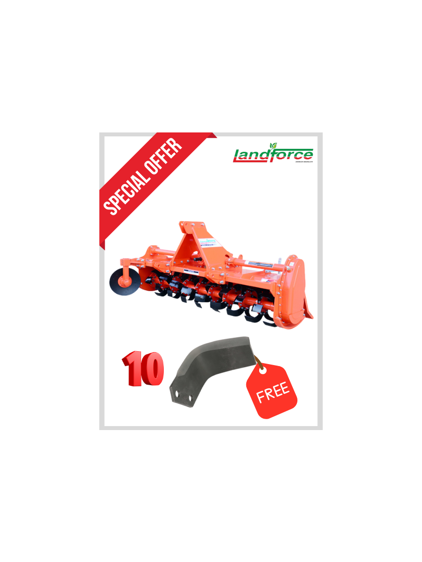 Rotary Tiller Standard Duty - Supremo  7ft., 54 Blades (Without side disc)